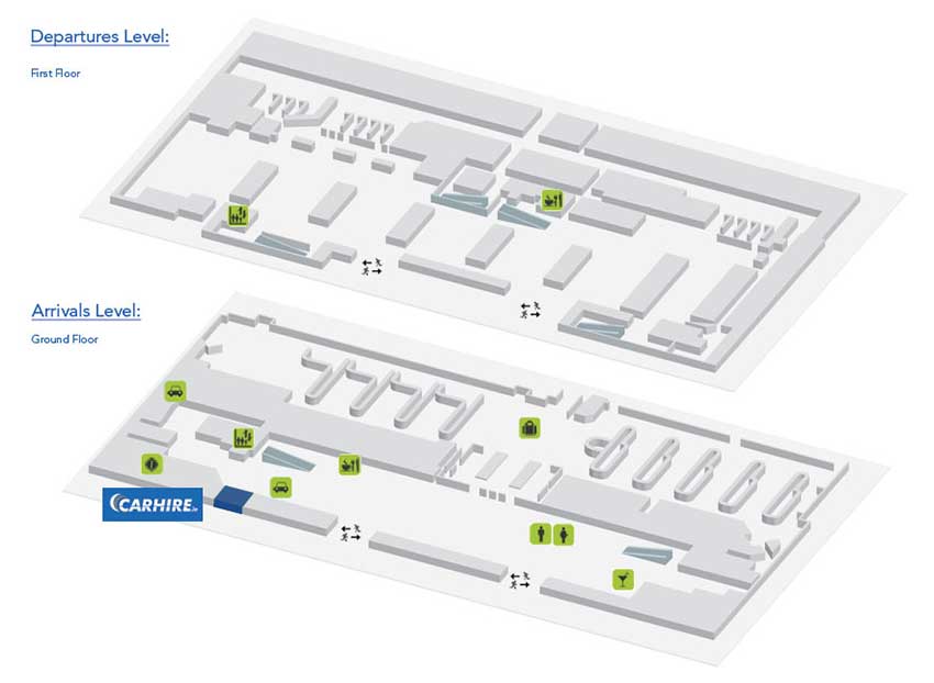 About Dublin Airport Terminal 1 Map CARHIRE.ie